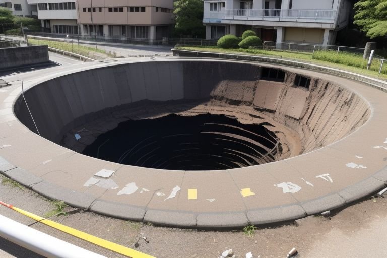 Massive Sinkhole In Hiroshima